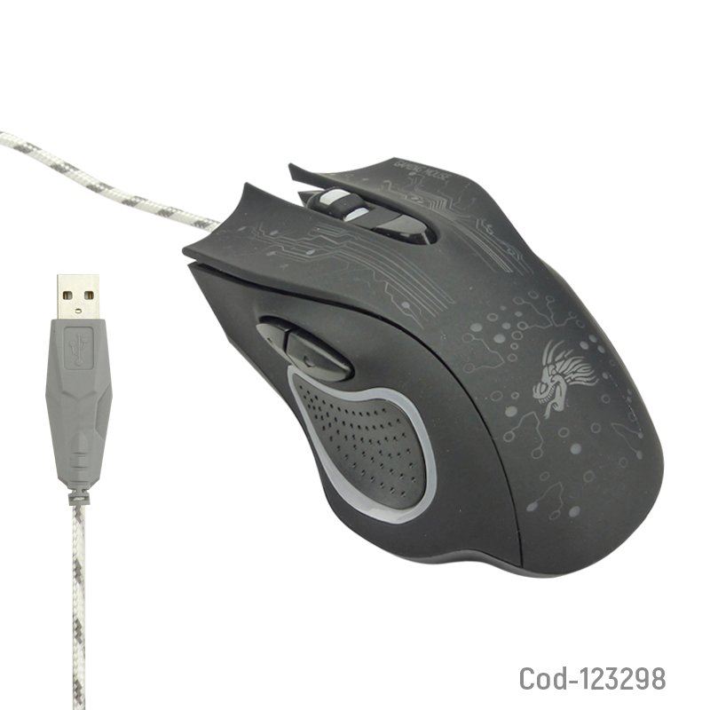 Mouse Gamer USB De 6 Botones, Top Game Equipment Con Luz 7,5cm x 12,8cm x 4,5cm por mayor en Chile
