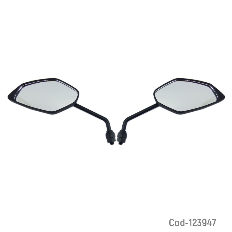 Espejo Para Moto Yamaha FZ-25. Unico Color En Caja. Set X 2. 16cm x 8,5cm x 2cm por mayor en Chile
