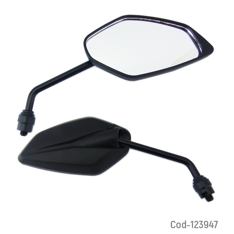 Espejo para moto yamaha fz-25. unico color en caja. set x 2. mayorista — imagen 2