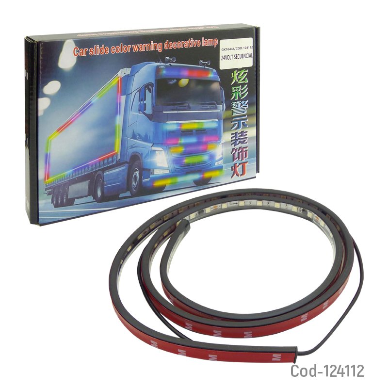 Tira led multicolor secuencial para camion 120cm, 24volt mayorista — imagen 4