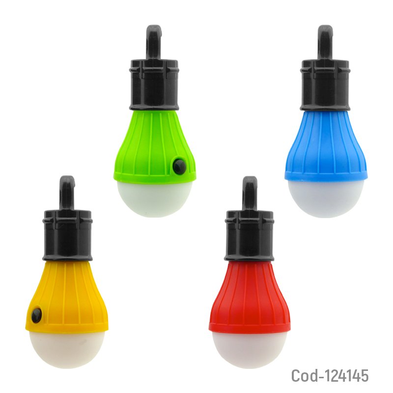 Ampolleta portable 3 led luz blanca para camping, a pilas - pack de 20 unidades mayorista — imagen 3