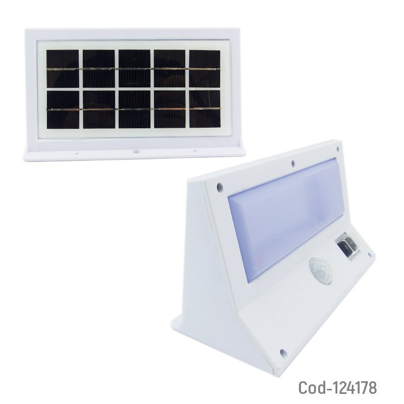 Aplique solar empavonado, triangular para pared. con sensor. mayorista — imagen 2