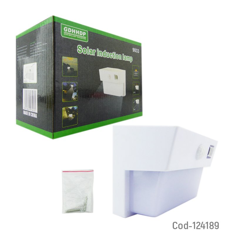 Aplique solar empavonado, recto, para pared. con sensor. mayorista — imagen 4