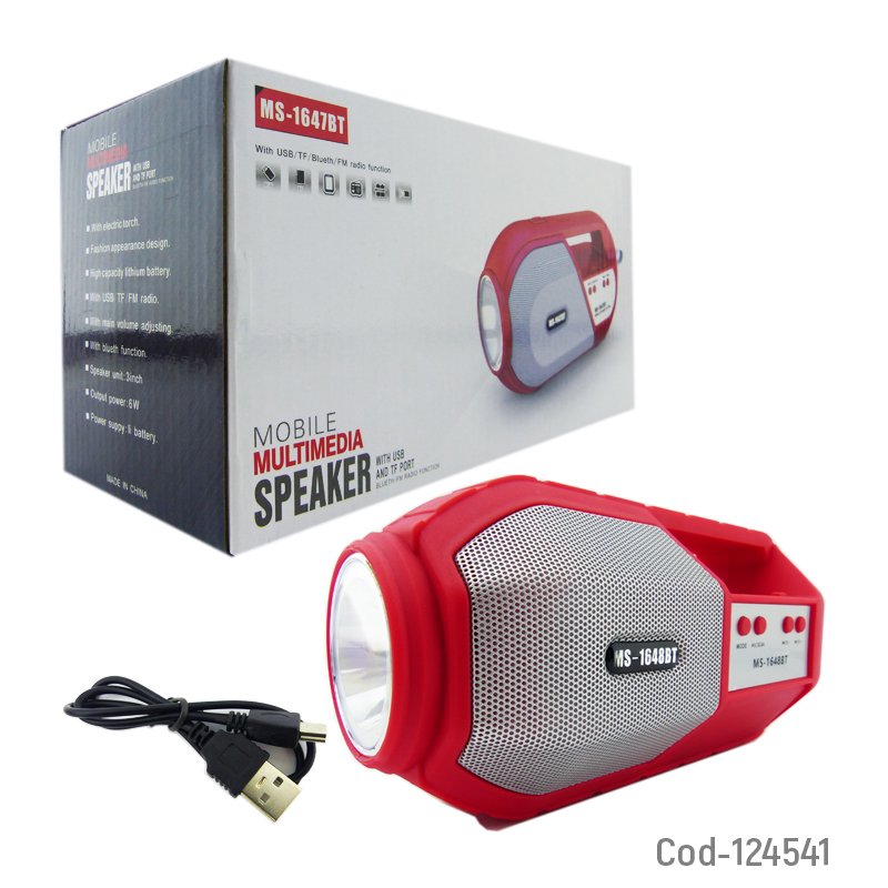 Parlante bluetooth recargable con linterna/fm/usb/tf mayorista — imagen 5