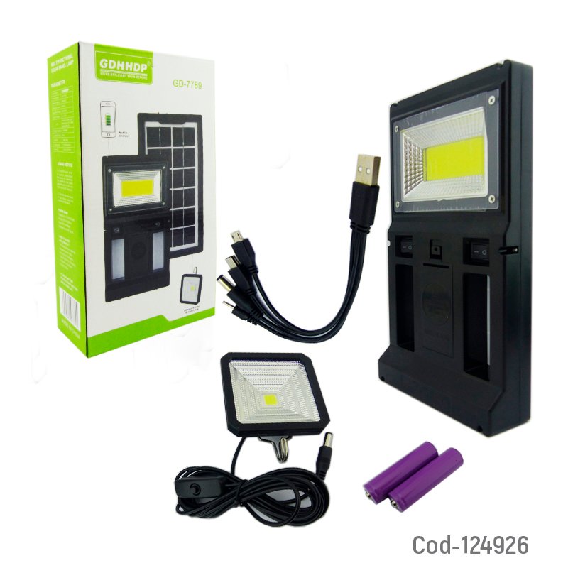Kit solar emergencia portatil, incluye un mini foco led recargable. mayorista — imagen 4