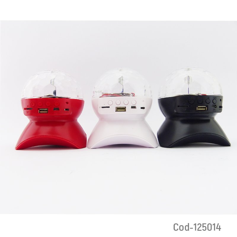 Led magic mini ball ritmica rgb, bluetooth modelo l-740 usb recargable. mayorista — imagen 2