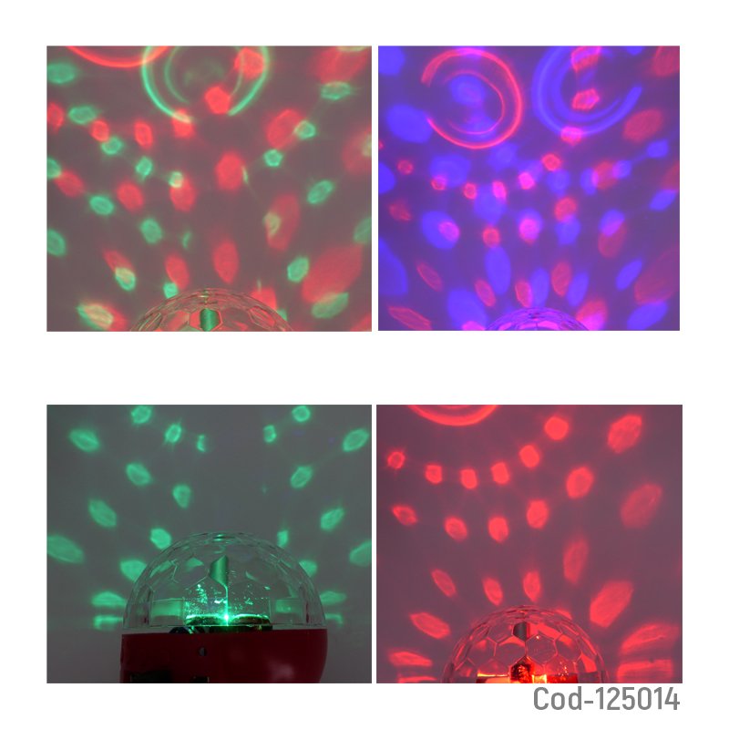 Led magic mini ball ritmica rgb, bluetooth modelo l-740 usb recargable. mayorista — imagen 3