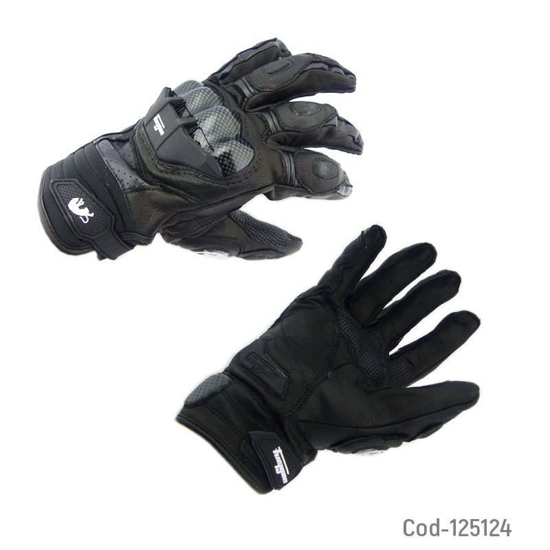 Guante para moto cuero 100%, con protecciones en carbon. furygan, en dos colores. mayorista — imagen 2