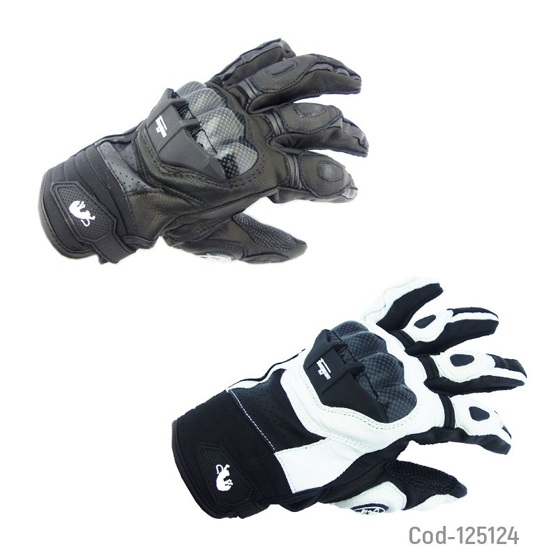 Guante para moto cuero 100%, con protecciones en carbon. furygan, en dos colores. mayorista — imagen 3