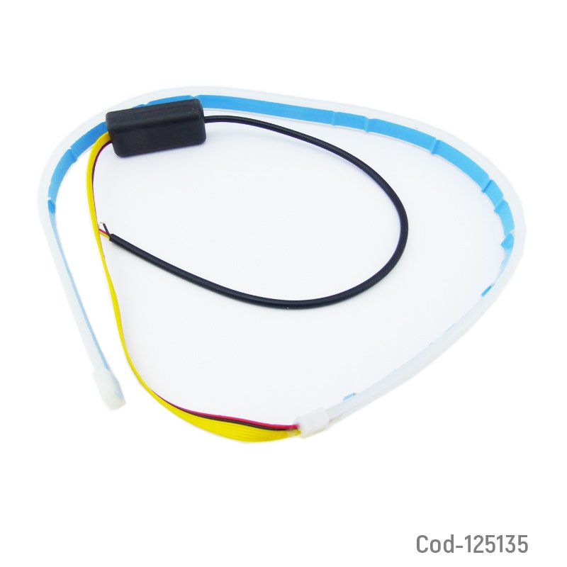 Tira LED Para Foco De Camion O Bus 24 Volt, Duo Color Blanco/Ambar. 60Cm. por mayor en Chile