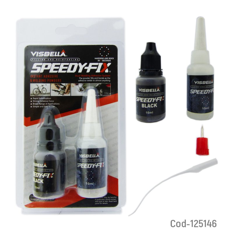 Pegamento speedy fix 10ml+10ml, instrucciones en youtube mayorista — imagen 3