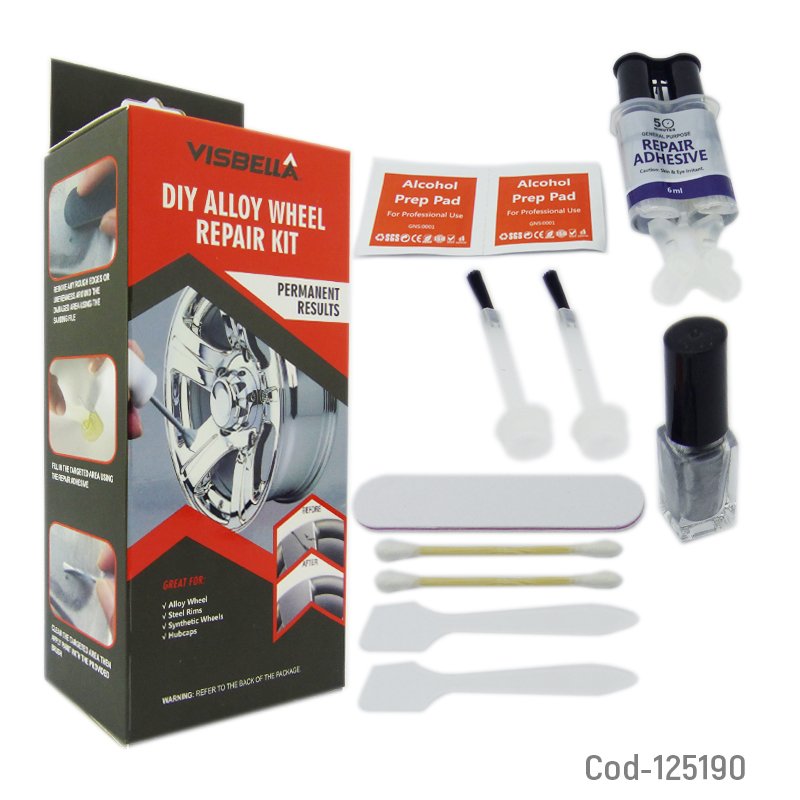 Kit reparador de llantas visbella, instrucciones de uso en youtube. mayorista — imagen 3