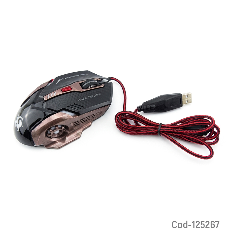 Mouse Gamer N3, Con USB, Luz, 6 Botones 12,5cm x 7,8cm x 3,5cm por mayor en Chile