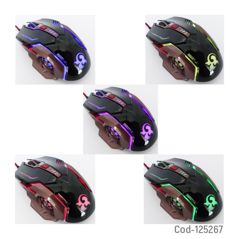 Mouse gamer n3, con usb, luz, 6 botones mayorista — imagen 3