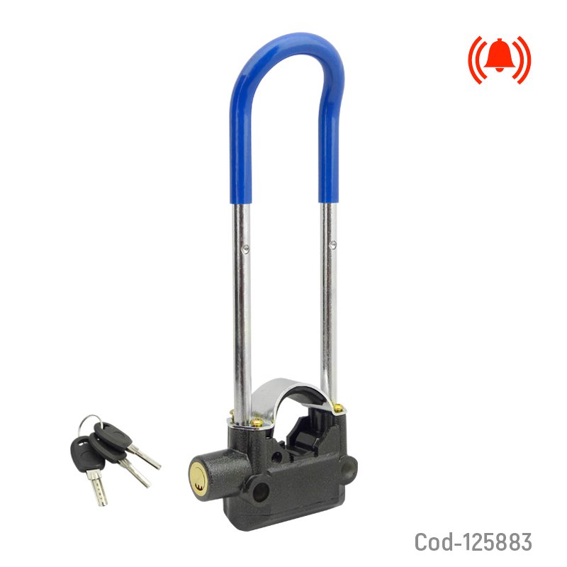 Candado U-Lock Con Alarma Para Moto, LK623 10,2cm x 28,5cm x 3,7cm por mayor en Chile