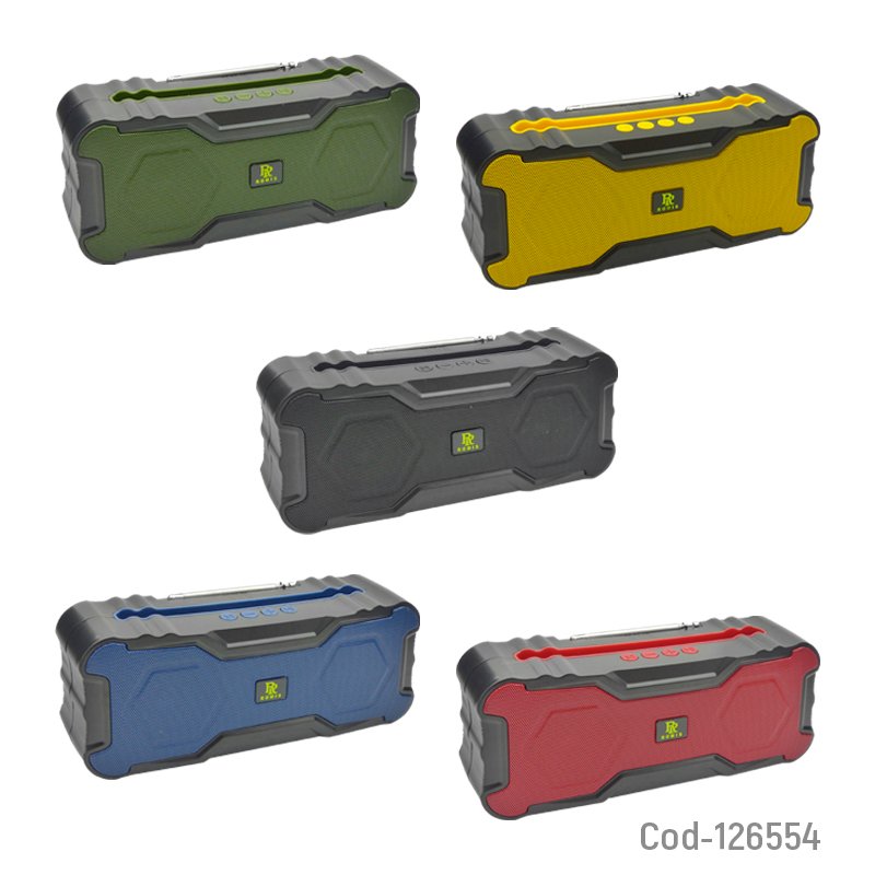 Parlante bluetooth recargable con panel solar, fm/usb/tf/aux mayorista — imagen 4