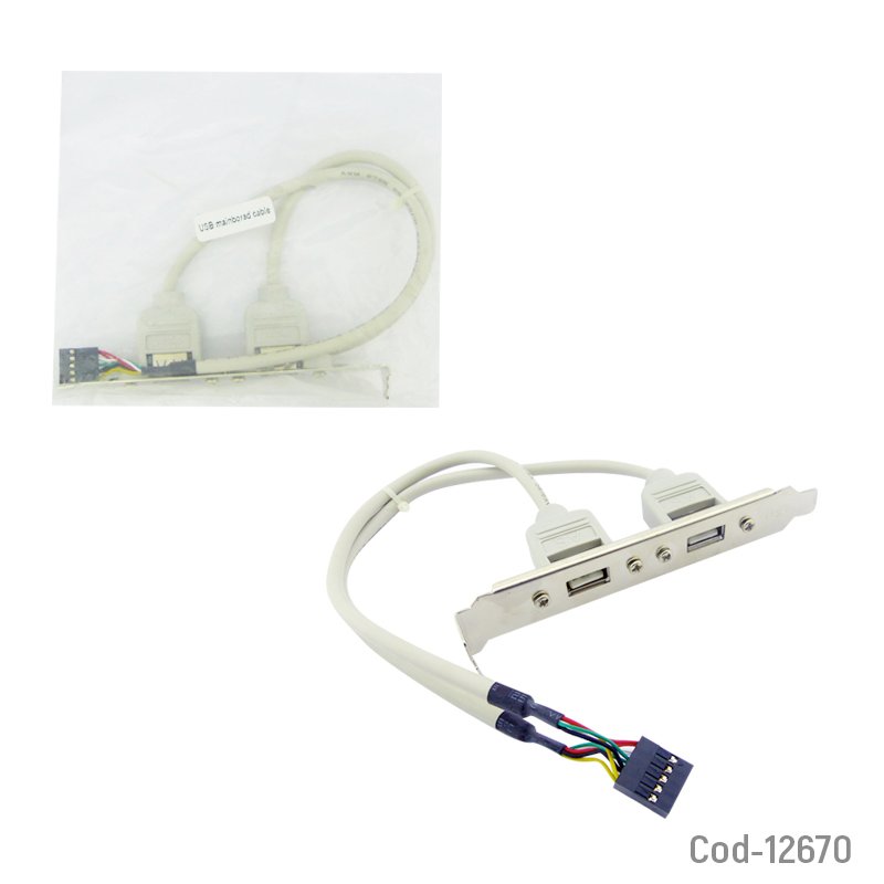 Puerto usb x 2 cpu mainboard - pack de 20 unidades mayorista — imagen 3