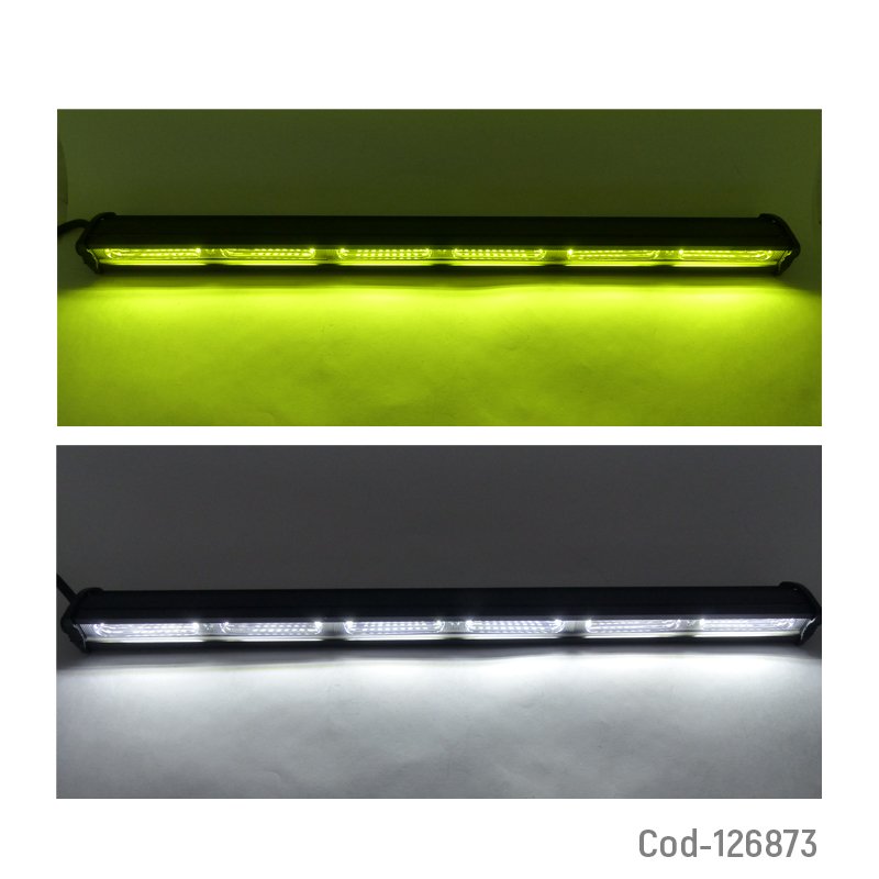 Neblinero 54 led 3030 162watt, 50cm, disponible ambar/blanco. 12/24 volt. mayorista — imagen 2