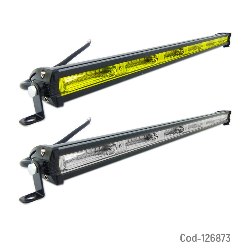 Neblinero 54 led 3030 162watt, 50cm, disponible ambar/blanco. 12/24 volt. mayorista — imagen 3