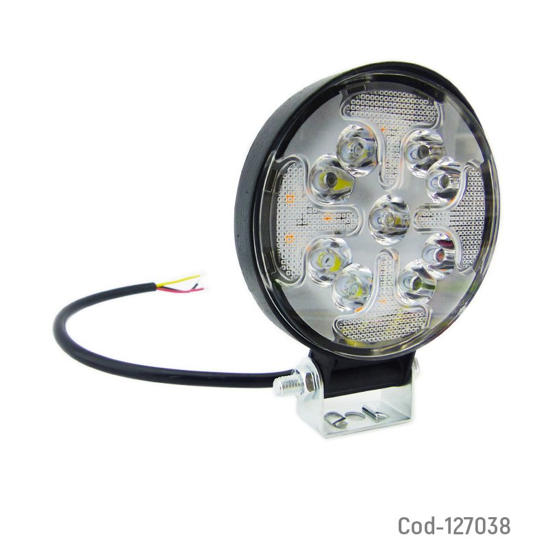 Neblinero 21 led, duo color, 12/24 volt, 4 efectos de luz. set x 1 neblinero. mayorista — imagen 3