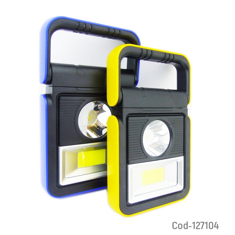 Lampara linterna solar, 1 foco led mini + 1 luz co. mayorista — imagen 4