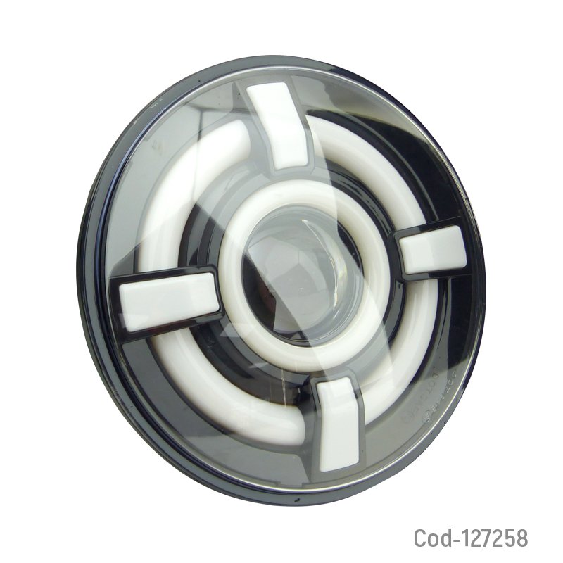 Foco led delantero de 7” para vehiculo, duo color, 12-24v mayorista — imagen 3