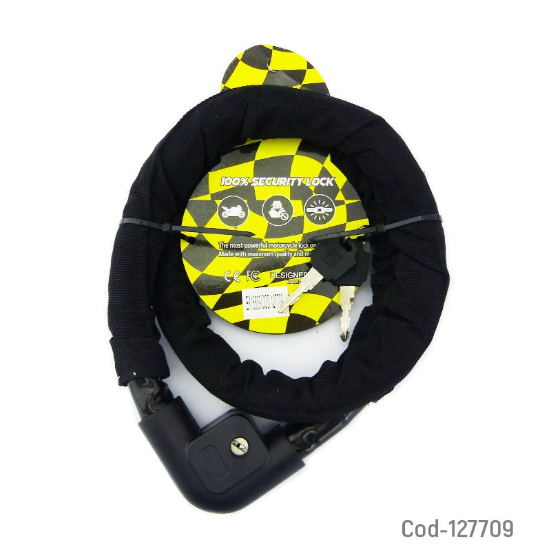 Cadena Para Moto, Tubular Con Funda, Medida 22Mm X 1,20Mts. 22MM X 120CM por mayor en Chile