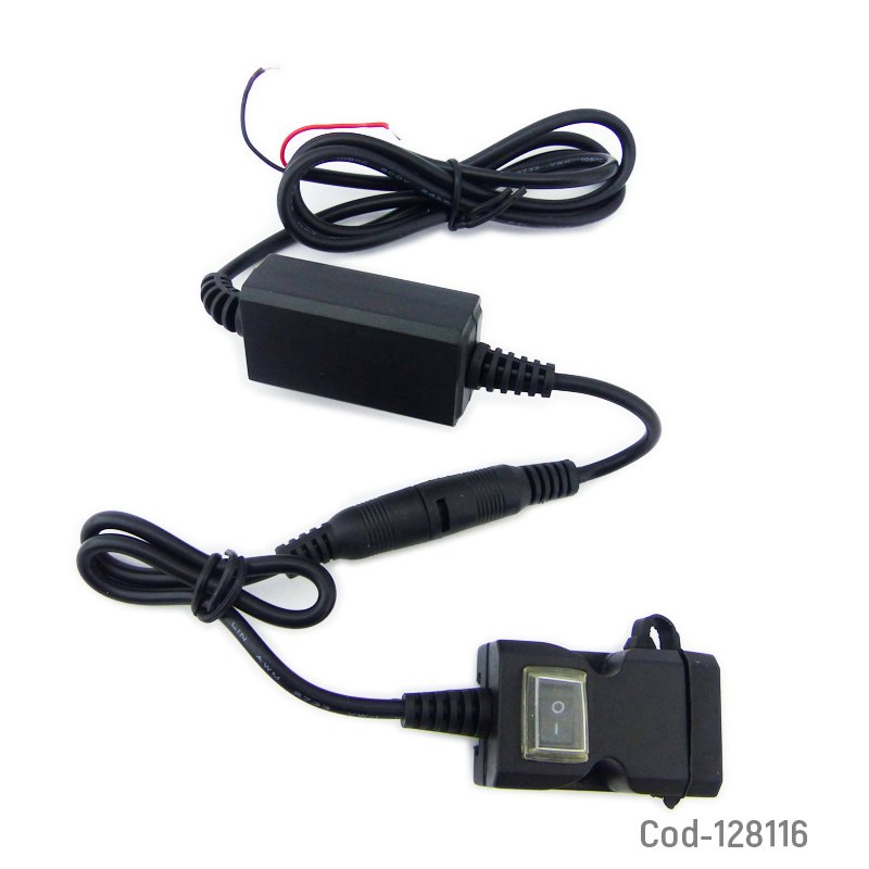 Cargador usb 5 volt doble carga, para moto. en caja. mayorista — imagen 3