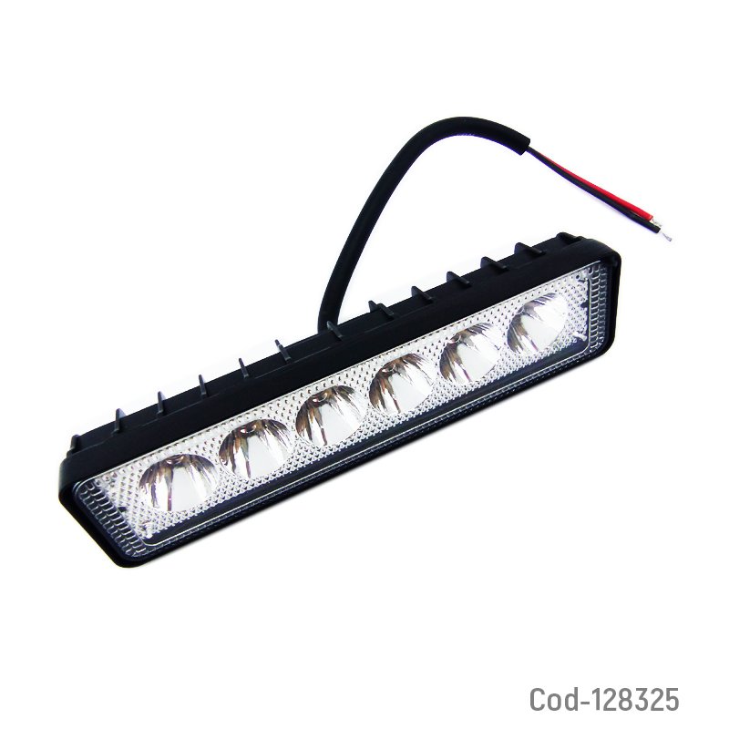 Neblinero 6 led, strobo-fijo, duo color, ambar/blanco. 12 volt, en caja. mayorista — imagen 3