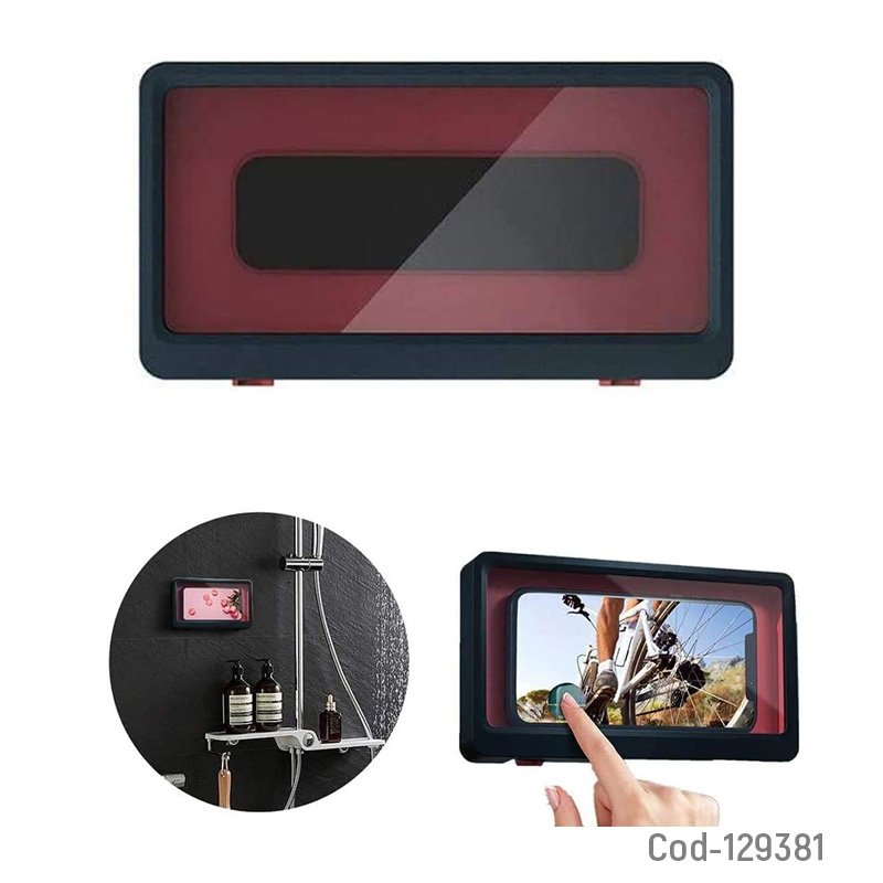 Porta smartphone para ducha, waterproof, touch hasta 6,5”. en caja mayorista — imagen 2
