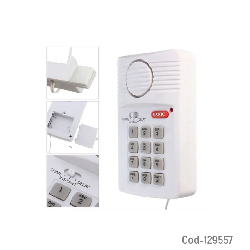 Alarma Para Casa, Secure-Pro, A Pila Con Sensor Magnetico. En Caja. 13,3cm x 8cm x 3,5cm por mayor en Chile
