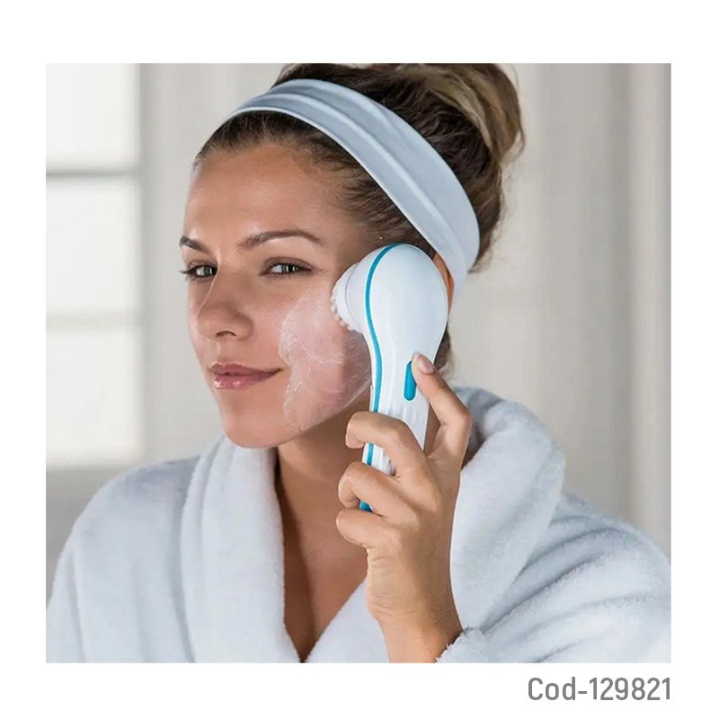 Limpiador facial spin spa, exfoliante con 2 cepillos, a pilas. blister. mayorista — imagen 2