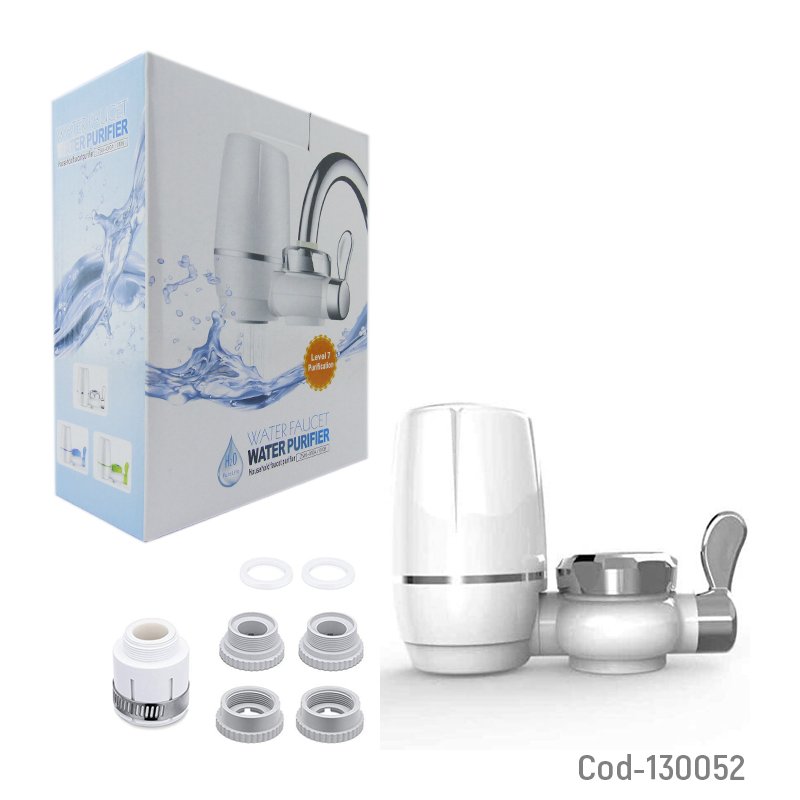 Filtro purificador de agua para llave, con carbon activo. en caja. mayorista — imagen 3
