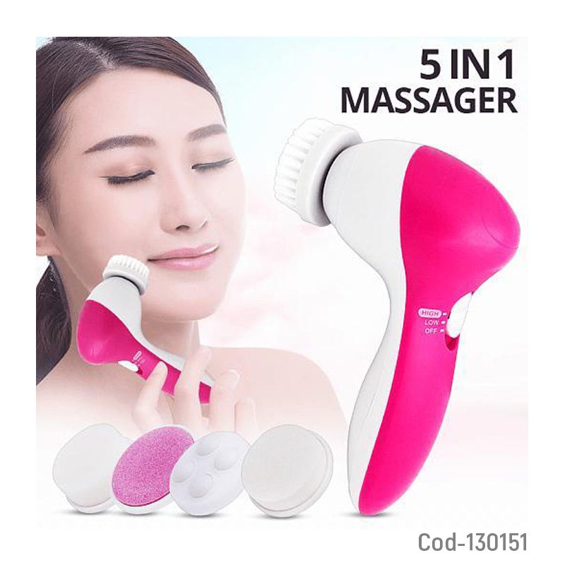 Limpiador facial 5 en 1 a pilas, incluye accesorios. en caja. - pack de 10 unidades mayorista — imagen 2