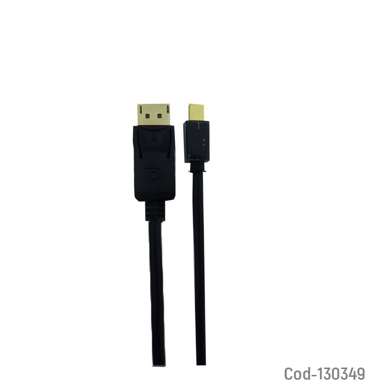 Cable mini displayport a displayport, 1.8 metros, negro. en bolsa. mayorista — imagen 2