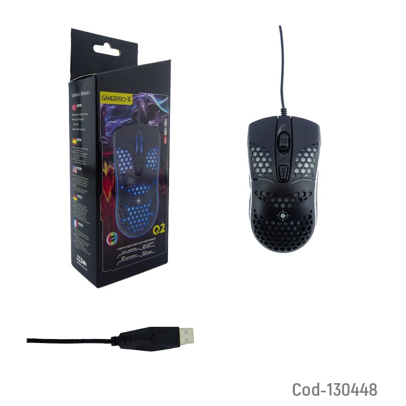 Mouse usb q2 gamerpro-x. mayorista — imagen 3