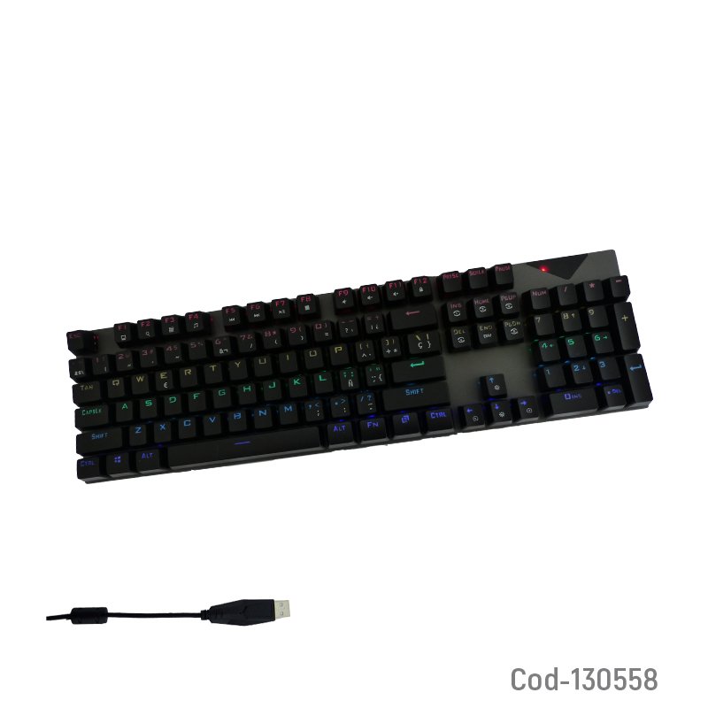 Teclado pc gamer mecanico gk-800 con luz rgb. mayorista — imagen 2
