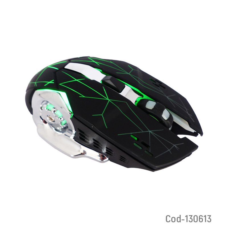 Mouse inalambrico gamer recargable. marca gamepro-x. modelo q13 con iluminacion. mayorista — imagen 2
