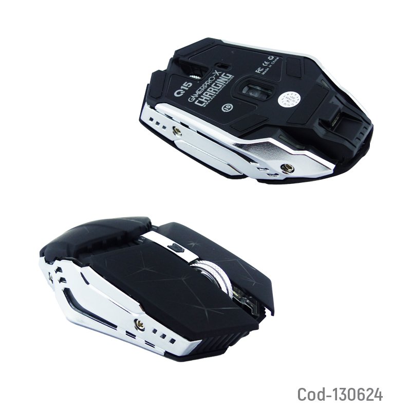 Mouse inalambrico gamer recargable. marca gamepro-x con iluminacion. mayorista — imagen 3