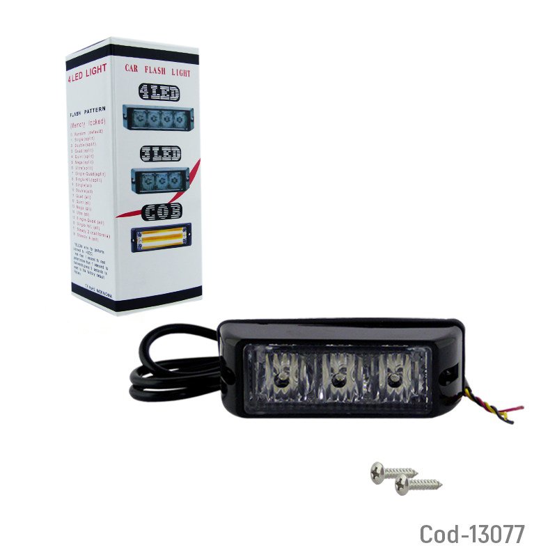 Luz de freno 3 led para moto 12v luz fija/estrobo. mayorista — imagen 3