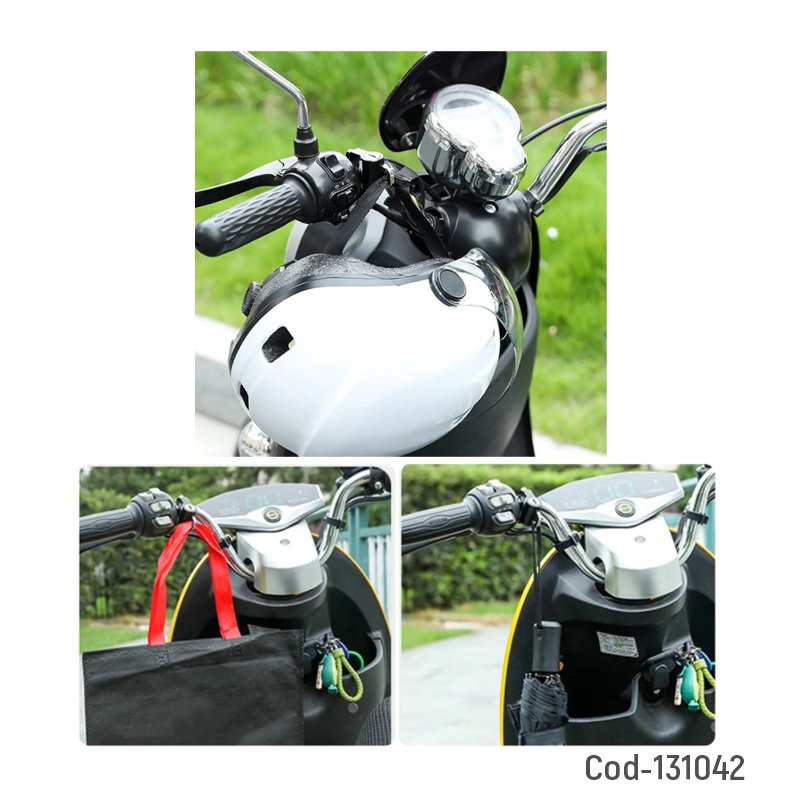 Candado para casco de moto con soporte a manubrio. en caja mayorista — imagen 2