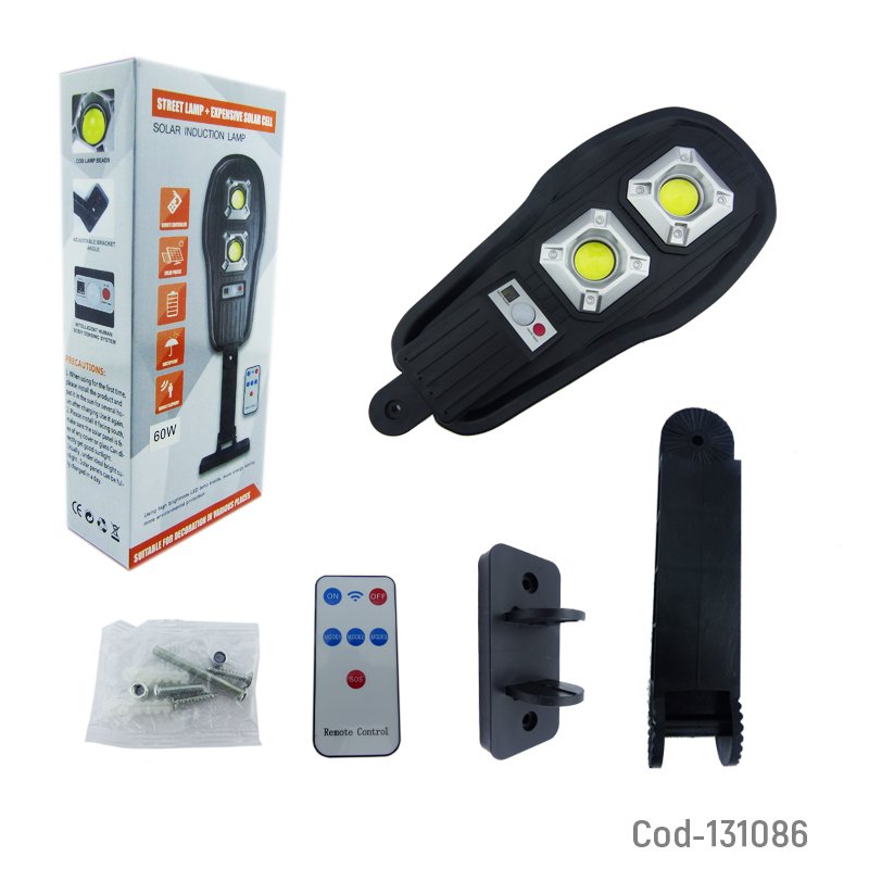 Foco mini solar para pared con cob de 60w y brazo ajustable. mayorista — imagen 3