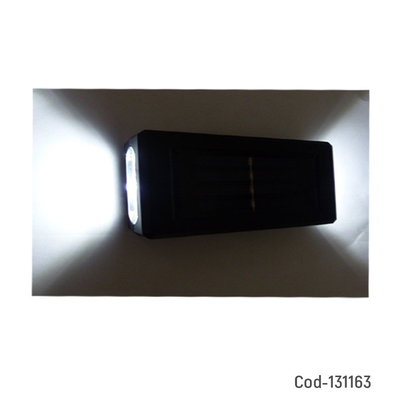 Aplique solar led doble. - pack de 10 unidades mayorista — imagen 2