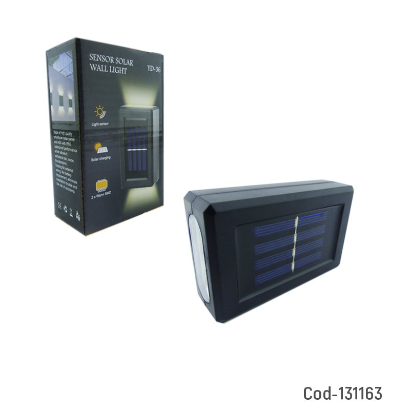 Aplique solar led doble. - pack de 10 unidades mayorista — imagen 3