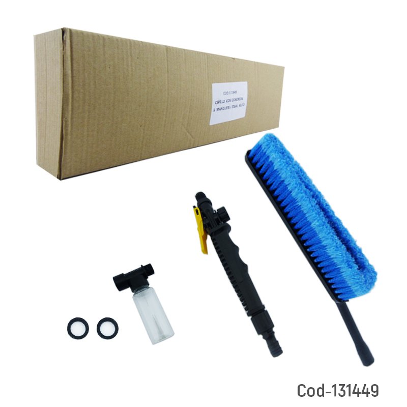 Cepillo para lavado de auto/moto con conexion a manguera. mayorista — imagen 3