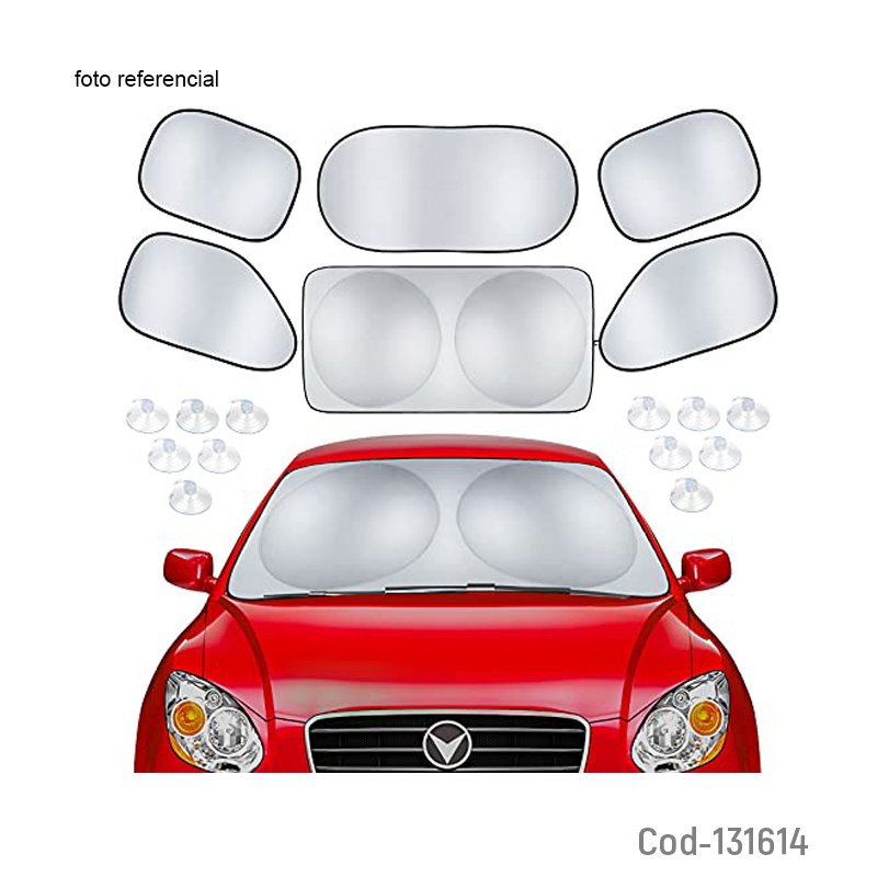Parasol de 6 piezas para auto con estuche mayorista — imagen 2