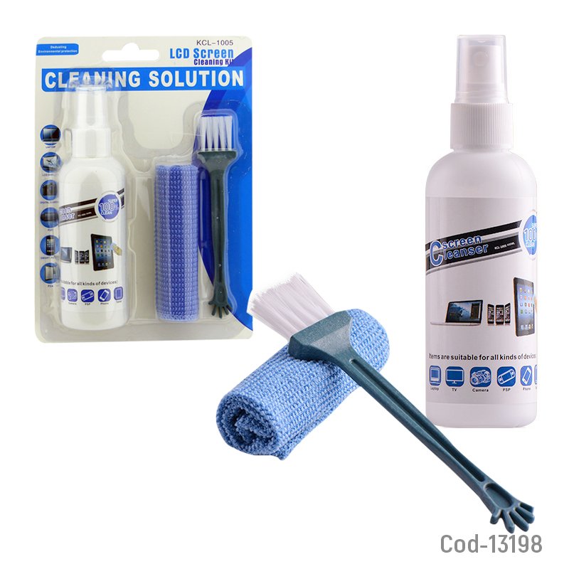 Limpia lcd 3 en1 chico, cleaning solution. alta calidad. - pack de 20 unidades mayorista — imagen 2