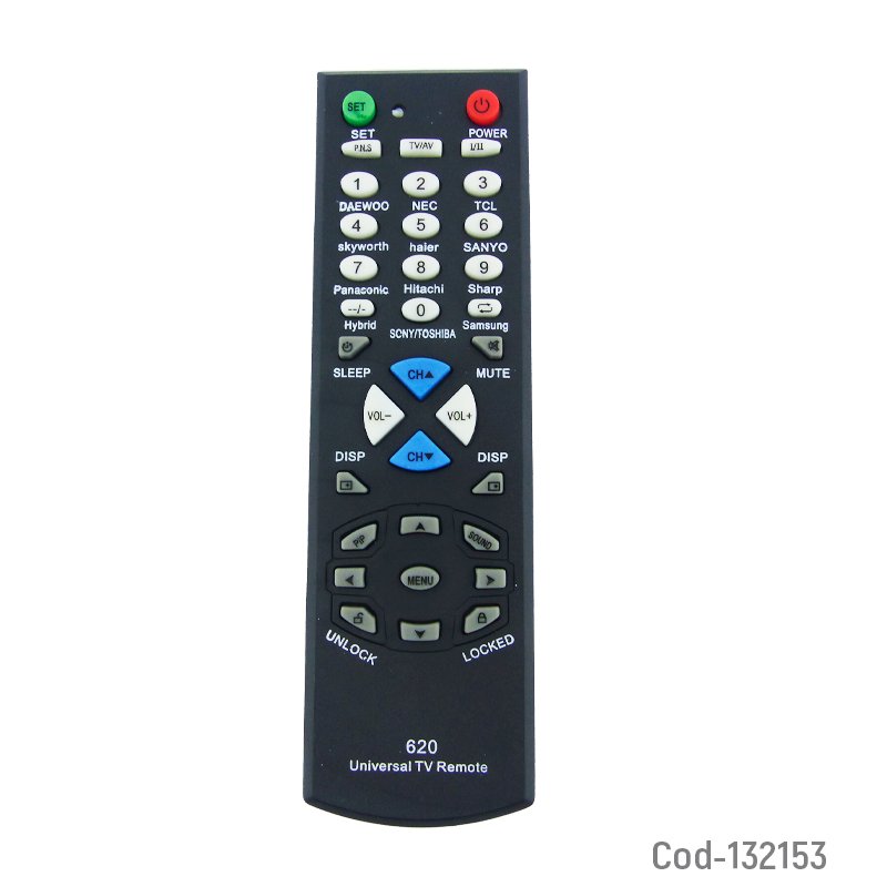 Control Remoto Universal Para TV Modelo JS-620 15cm x 1.5cm x 4.5cm por mayor en Chile