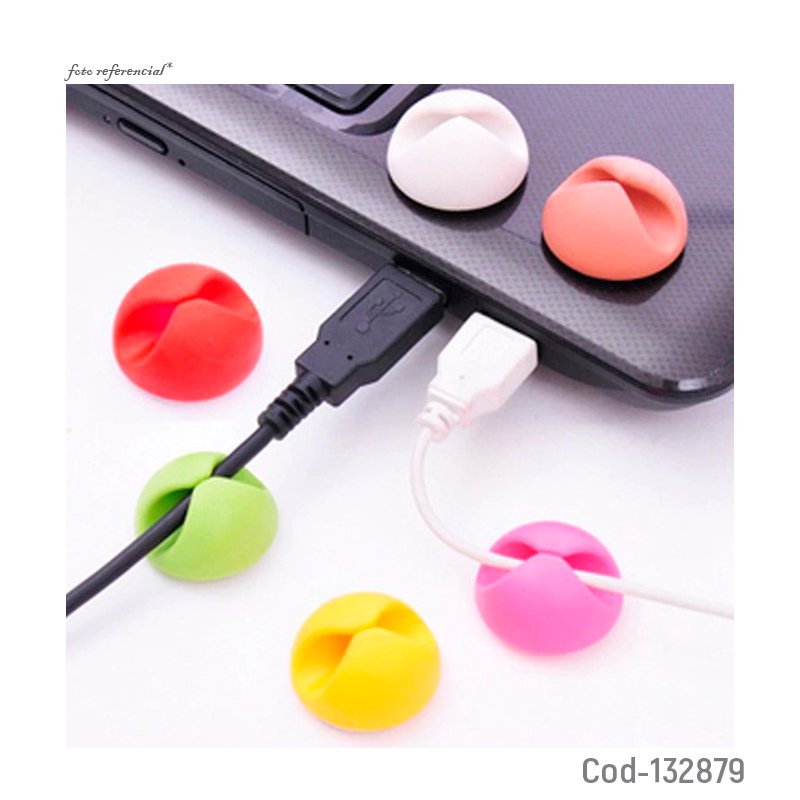 Kit de clip organizador para cables billboard. set x 6 pcs - pack de 10 unidades mayorista — imagen 2
