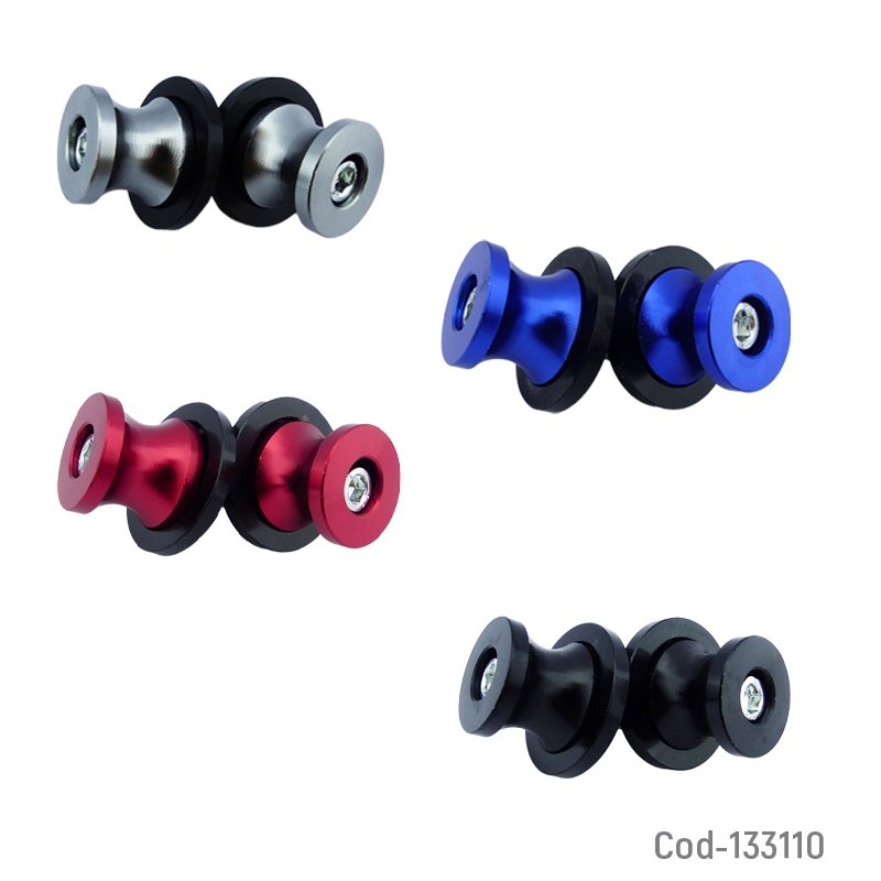 Spools para caballete de moto marca hr de hilo 6mm, set x 2 - pack de 10 unidades mayorista — imagen 2